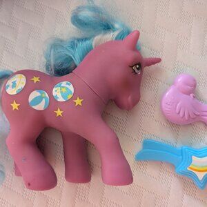 Vintage G1 My Little Pony Beach Ball Unicorn Sunshine Pony